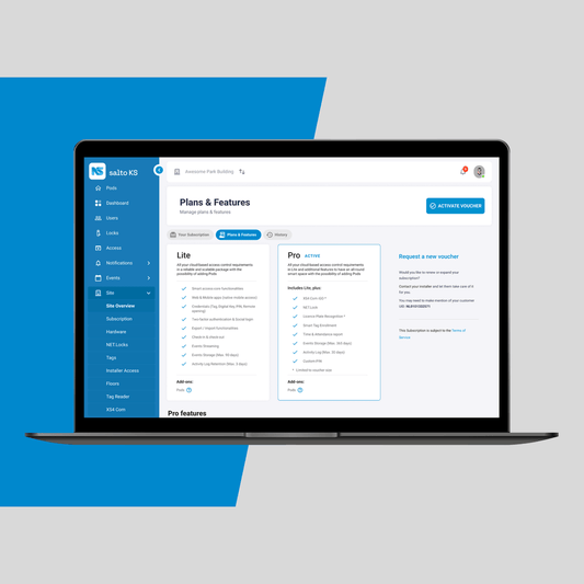 SALTO KS Annual Subscription Lite - VOUCHKS-M (up to 50 users)