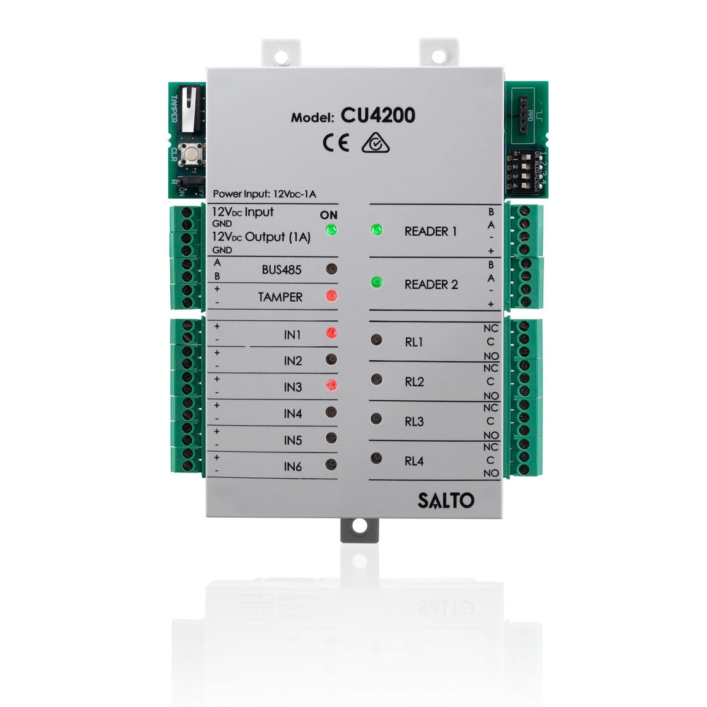 Salto XS4 2.0 auxiliary door controller, clear housing cover